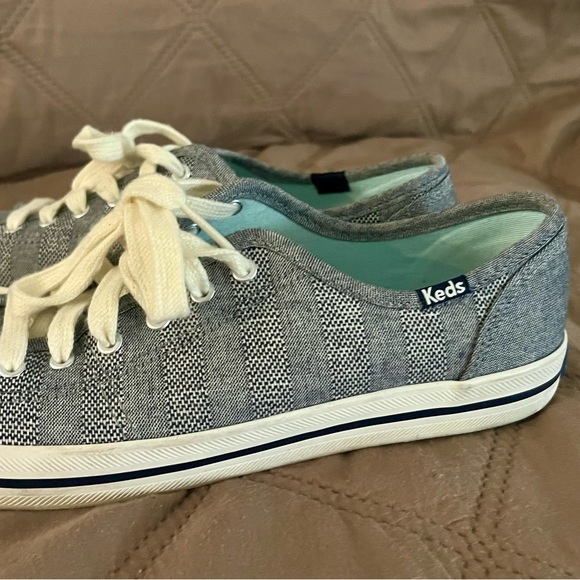 Keds Kickstart Canvas Lace Up, Womans, size 7.5, Chambray Blue - Picture 2 of 7